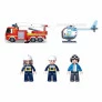 Blocos de Montar - Cubic - Bombeiro - Caminhão e Helicóptero - 394 pcs - Multikids