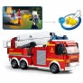 Blocos de Montar - Cubic - Bombeiro - Caminhão e Helicóptero - 394 pcs - Multikids