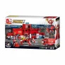 Blocos de Montar - Fórmula 1 - Caminhão e Pit Stop - 557 pcs - Multikids