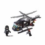 Blocos de Montar - Polícia - Helicóptero de Combate - 219 pcs - Multikids