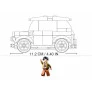 Blocos de Montar - Retrô - Mini Carro - 150 pcs - Xalingo