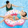 Boia Infantil Inflável Redonda - Rosquinha Donut - Morango - INTEX