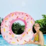 Boia Infantil Inflável Redonda - Rosquinha Donut - Morango - INTEX
