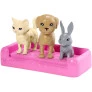 Boneca Articulada - Barbie - Brincar e Lavar - Banho de Pets - Mattel