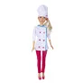 Boneca Barbie 70 cm - Barbie Profissões Chef de Cozinha - Pupee