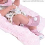 Boneca Bebê com Macacão e Babador - Reborn Anny Doll Baby - Cotiplás