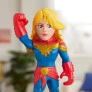 Boneca 25 cm - Mega Mighties - Marvel Super Hero - Capitã - Hasbro