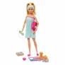 Boneca Articulada - Barbie - Dia de Spa - Bem Estar com Pet - Loira - Mattel