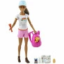 Boneca Articulada - Barbie - Dia de Spa - Caminhada com Pet - Morena - Mattel