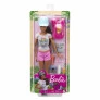 Boneca Articulada - Barbie - Dia de Spa - Caminhada com Pet - Morena - Mattel