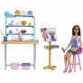 Boneca Articulada - Barbie Dia de Spa - Estúdio de Arte - 25 Peças - Mattel