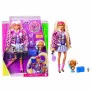 Boneca Articulada - Barbie Extra - Ursinho - Tranças - Loira - Mattel
