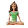 Boneca Articulada - Barbie Made To Move - Aula de Yoga - Morena - Mattel