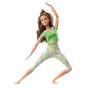 Boneca Articulada - Barbie Made To Move - Aula de Yoga - Morena - Mattel