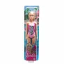 Boneca Articulada - Barbie Praia - Maiô Rosa Xadrez - Loira - Mattel