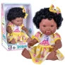 Boneca de Vinil - 37 cm - Coleção Down - Negra - Cotiplás