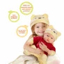 Boneca Bebê - Fantasias - Disney - Pooh e Tigrão - Ursinho Puff - Roma