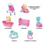 Boneca Bebê com Acessórios - Little Dolls - Casinha - Divertoys
