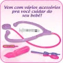 Boneca com Acessórios - 32 cm - Tekinha - Gessinho - Sid-Nyl