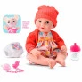Boneca de Vinil - Diver New Born Unique - Body Laranja - Divertoys