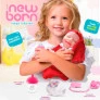 Boneca de Vinil - Diver New Born Unique - Macacão Vermelho - Divertoys