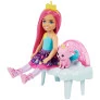 Boneca e Cenário - Barbie Dreamtopia - Chelsea Balanço Mágico - Mattel