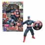 Boneco Capitão América - Vingadores - Marvel Revolution - 45 cm - Mimo Toys