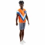 Boneco com Estojo - Ken - Barbie Fashionistas - Camisa Esportiva - 203 - Mattel