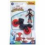 Boneco e Veículo - Spidey and His Amazing Friends - Moto Morales - Hasbro