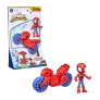 Boneco e Veículo - Spidey and His Amazing Friends - Moto Spidey - Hasbro