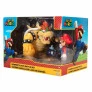 Bonecos Articulados - Super Mario - Conjunto Batalha de Lava - Bowser - Candide