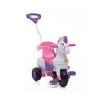 Triciclo Infantil Passeio e Pedal Cavalinho Potó - Rosa - Calesita com Haste Direcionável
