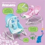 Cadeira de Descanso e Balanço para Bebês - Até 18 kg - Seasons - Rosa - Multikids Baby