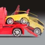 Caminhão Top Motors Guincho e Carrinho - Vermelho - OMG Kids