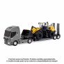 Caminhão - Iveco Hi-Way Plataforma - Carregadeira New Holland W170B - Usual Brinquedos