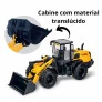 Caminhão - Iveco Hi-Way Plataforma - Carregadeira New Holland W170B - Amarelo - Usual Brinquedos