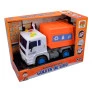 Caminhão de Fricção - Coleta de Lixo - Luz e Som - Laranja - DM Toys