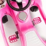 Carrinho de Passeio e Pedal - 1300 Fouks Rosa - Calesita com Haste Direcionável 1