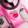 Carrinho de Passeio e Pedal - 1300 Fouks Rosa - Calesita com Haste Direcionável 1
