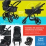 Carrinho de Bebê - Berço com Moisés Hero TS - Fisher-Price - Preto - Multikids Baby