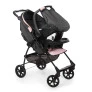 Carrinho de Bebê - Conforto - Romano Travel Cocoon Slim - Preto e Rosa - Galzerano