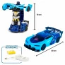 Carrinho de Controle Remoto - Changebot - Carro Robô - Azul - Polibrinq