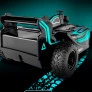Carrinho de Controle Remoto - Racing - Preto-Azul - DM Toys