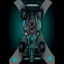 Carrinho de Controle Remoto - Racing - Preto-Azul - DM Toys