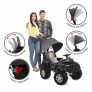 Carrinho de Passeio e Pedal - SuperJipe Reclinável com Capota - Preto - Bandeirante