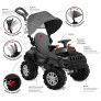 Carrinho de Passeio e Pedal - SuperJipe Reclinável com Capota - Preto - Bandeirante