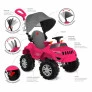 Carrinho de Passeio e Pedal - SuperJipe Reclinável Capota - Rosa - Bandeirante
