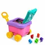 Carrinho de Puxar - Baby Land - Bauduxo Didático - Rosa - Cardoso Toys