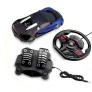 Carro Racing Control Midnight - Volante e Pedal - Azul - Multikids 