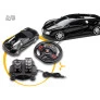 Carro Racing Control Midnight - Volante e Pedal - Preto - Multikids